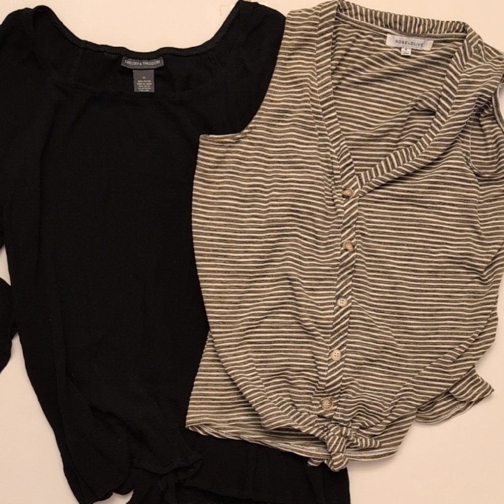 Lot of 14 Women’s Blouses Bundle Mixed Colors Work Office Tops - Size S - Picture 6 of 10